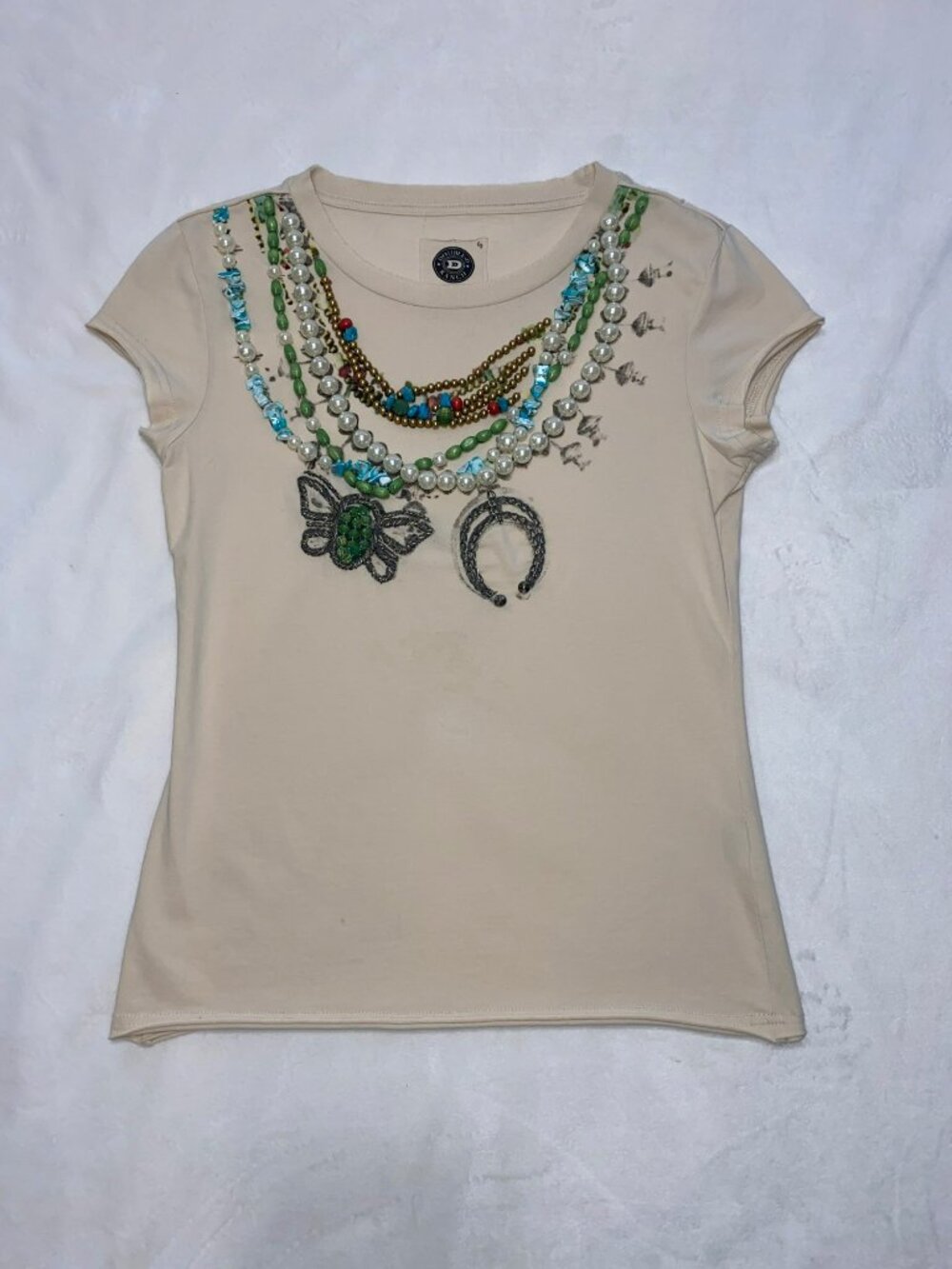 Double D Ranch Jeweled Tee Size Small - Picture 2 of 7